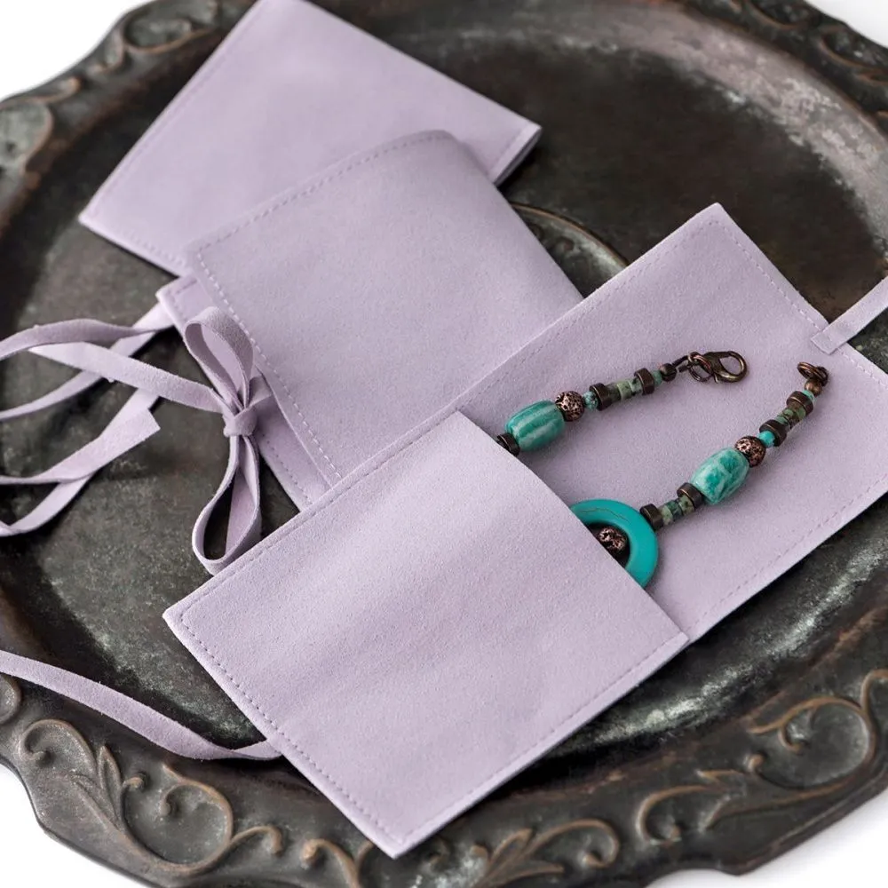 конверт для украшений, микрофибра, цвет сиреневый, 80х80 мм