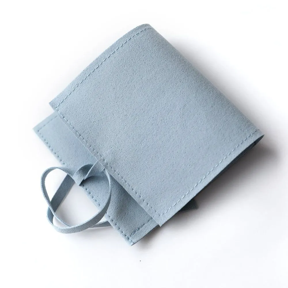 конверт для украшений, микрофибра, цвет голубой, 90х90 мм