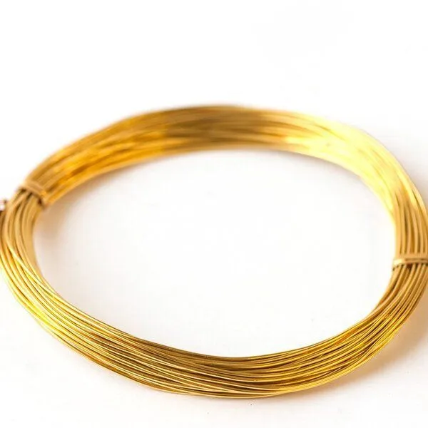 проволока алюминиевая, цвет золотой, 1 мм, 5 м