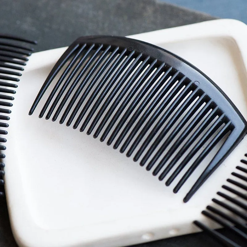 гребешок для волос, пластик, цвет черный, 83x51х4 мм