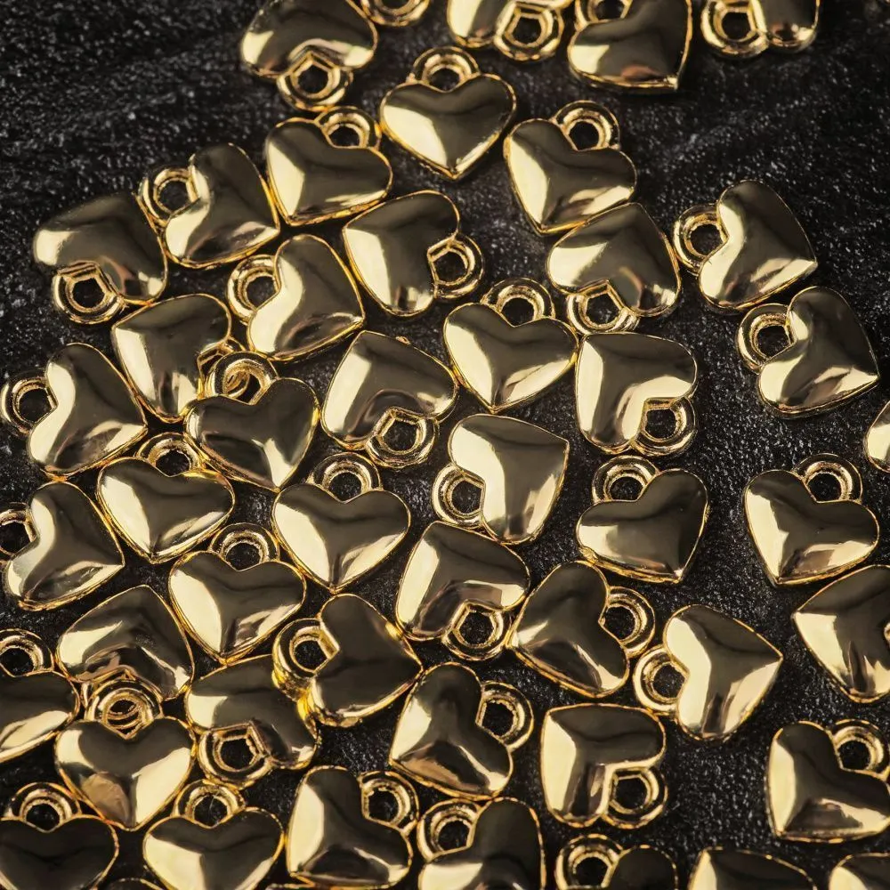 подвеска металл "харти", цвет золото, 8x7x2.5 мм