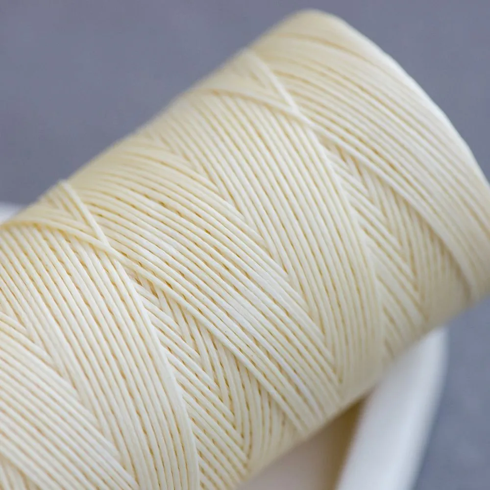 шнур вощеный, цвет сливочный, 1х0.3 мм