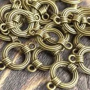 Коннектор "Морской узел", цвет античная бронза, 18х18х5 мм