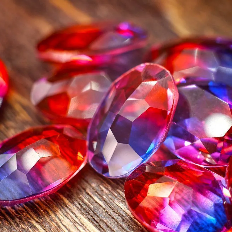 кабошон стекло кристалл, овальный, цвет turmaline #8, 18х13 мм