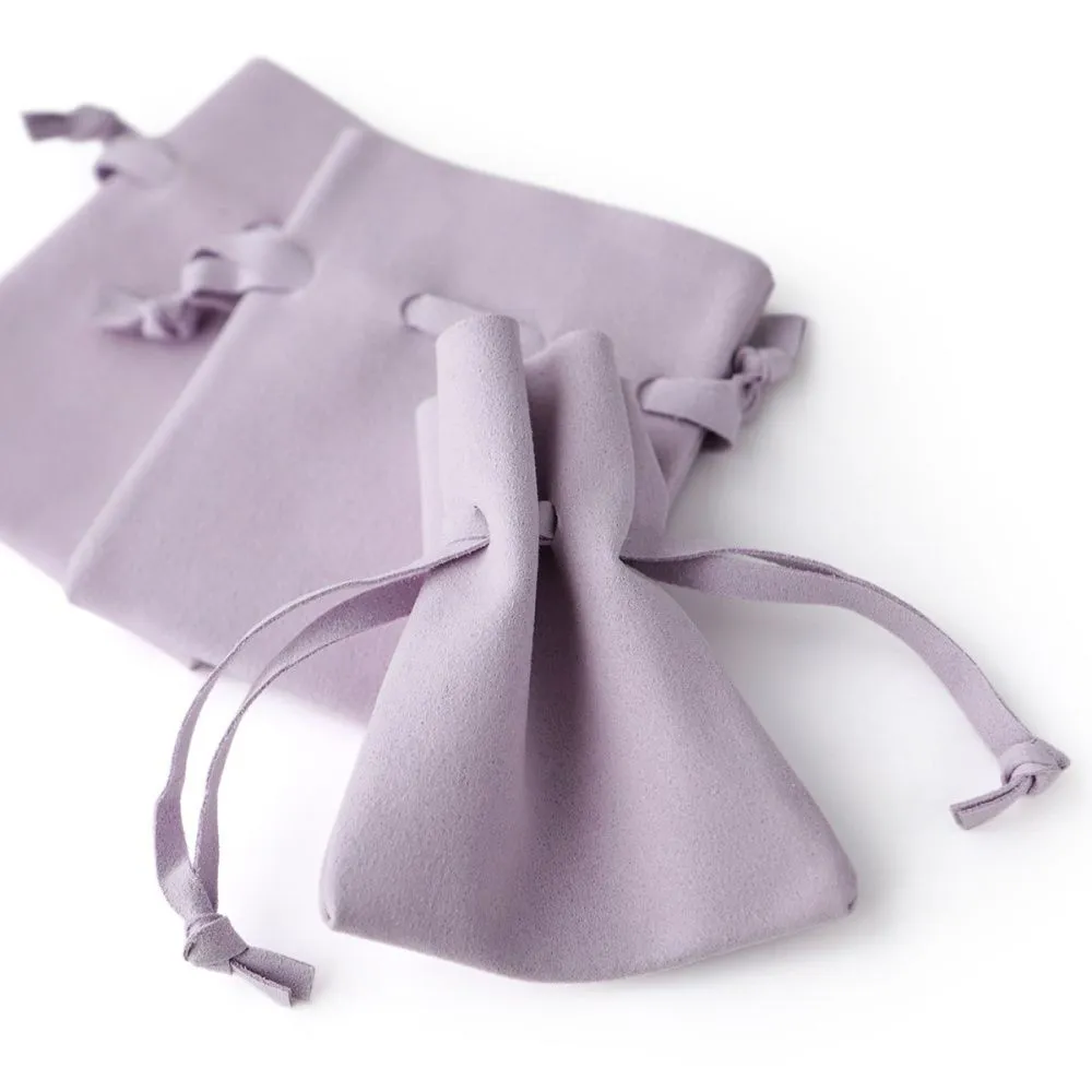 мешочек для украшений, микрофибра, цвет сиреневый, 10x8 см