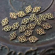 Коннектор "Кризанта", цвет золото, 18x13x1 мм