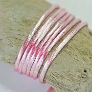 Шнур атласный для кумихимо, цвет розовый, 2 мм