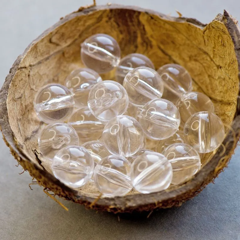 бусина, акрил 16, цвет прозрачный, 16.5x15.5 мм