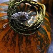 Шнур, полиэстер, круглый, цвет оливковый темный, 2 мм  