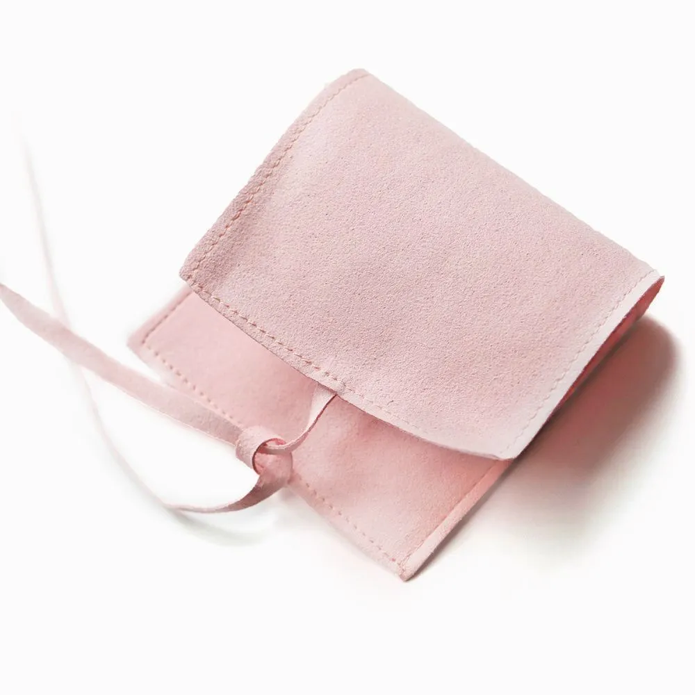 конверт для украшений, микрофибра, цвет розовый, 80х80 мм