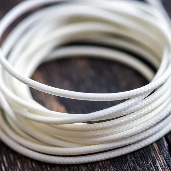 шнур вощеный, цвет айвори, 1.5 мм
