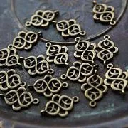 Коннектор "Арвен", цвет античная бронза, 28x18x2 мм