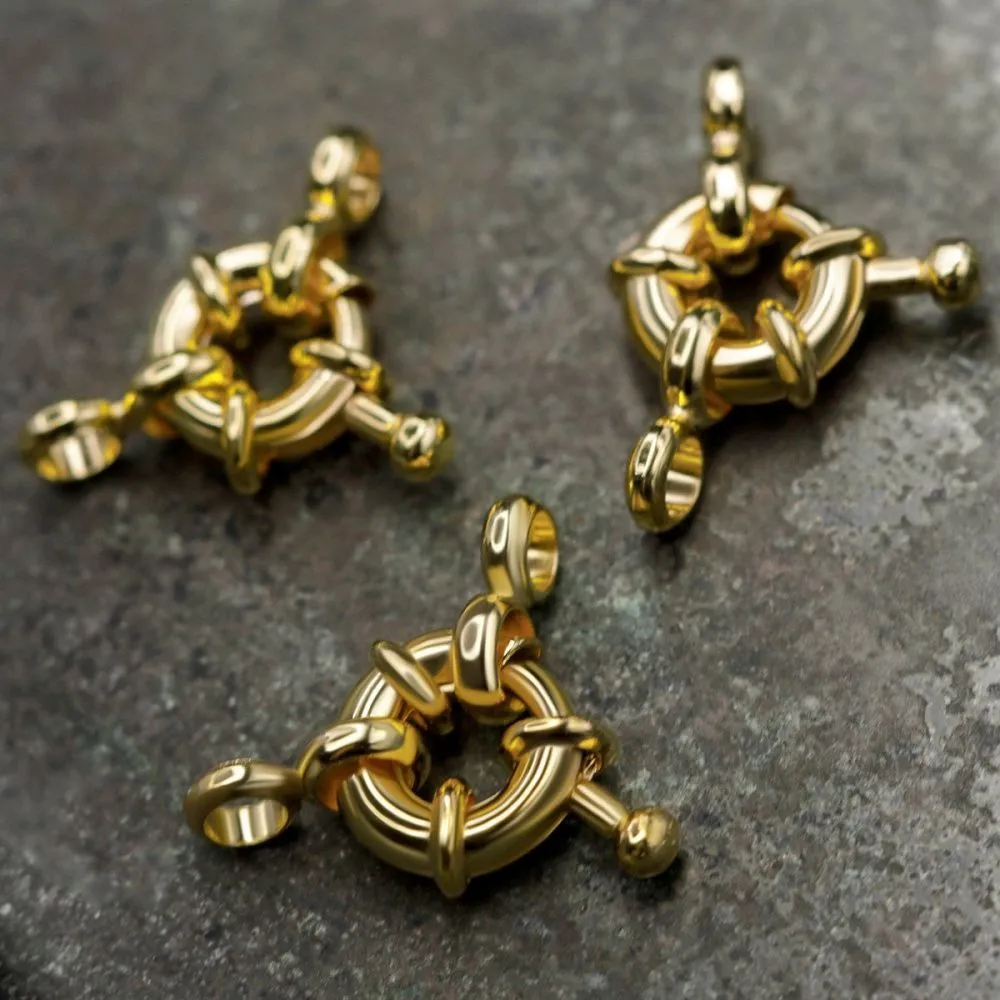 Замочки замочек-кольцо, цвет золото, 9х4 мм