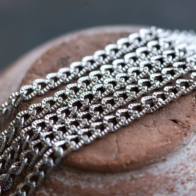 цепочка "мета", цвет платина, звено 6x4x1 мм