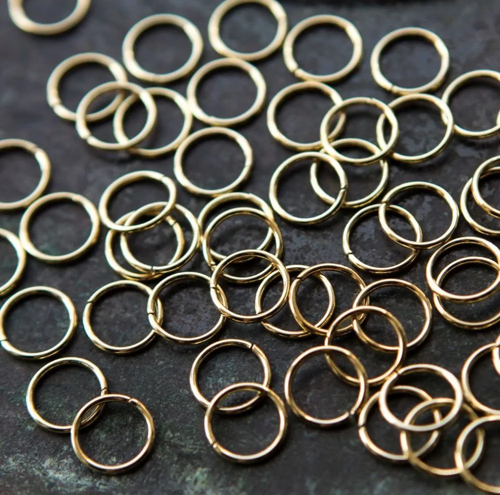 колечко соединительное 8, 304 stainless steel, позолота, 8 мм