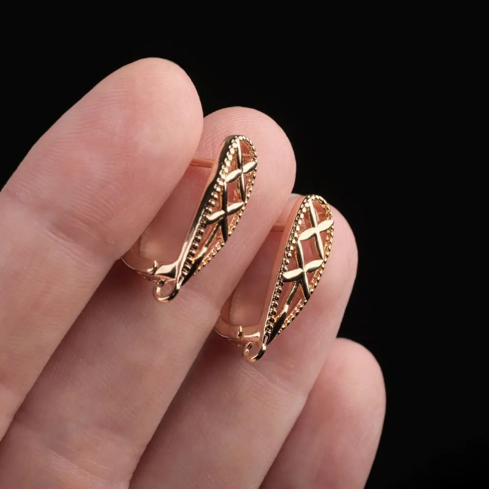 швензы "флай", позолота, 21.5x12x7 мм 