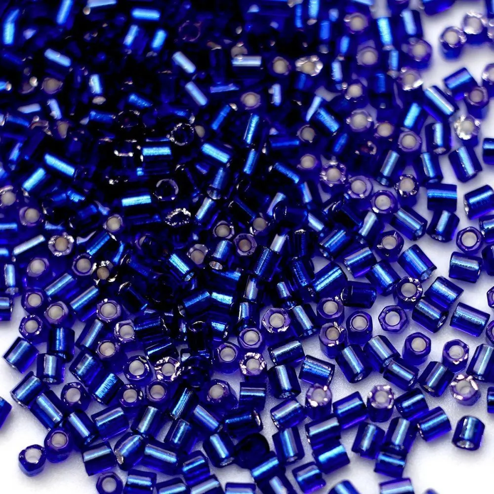 бисер "радуга", рубка, цвет фиолетово-синий/серебрение (уп 7 г)
