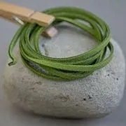 Шнур из искусственной замши, светло-зеленый, 3х1.5 мм