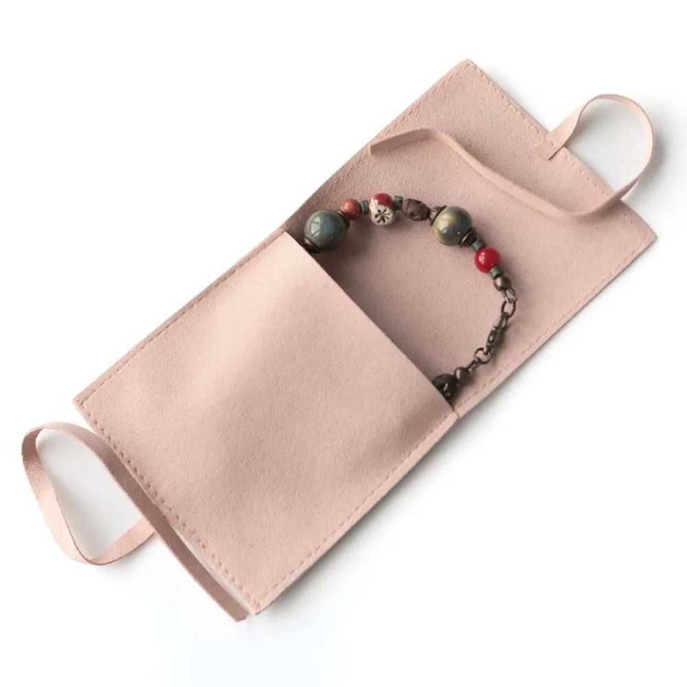 конверт для украшений, микрофибра, цвет карамельный, 80х80 мм