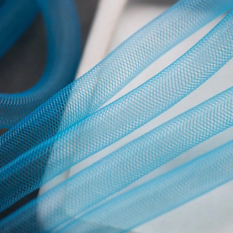 ювелирная сетка, пластик, цвет бирюзовый, диаметр 10 мм