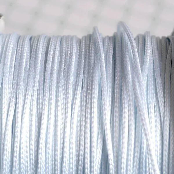 шнур вощеный, цвет белый, 1 мм