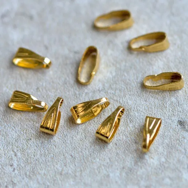 бейл с захватом, позолота, 7x3x3 мм