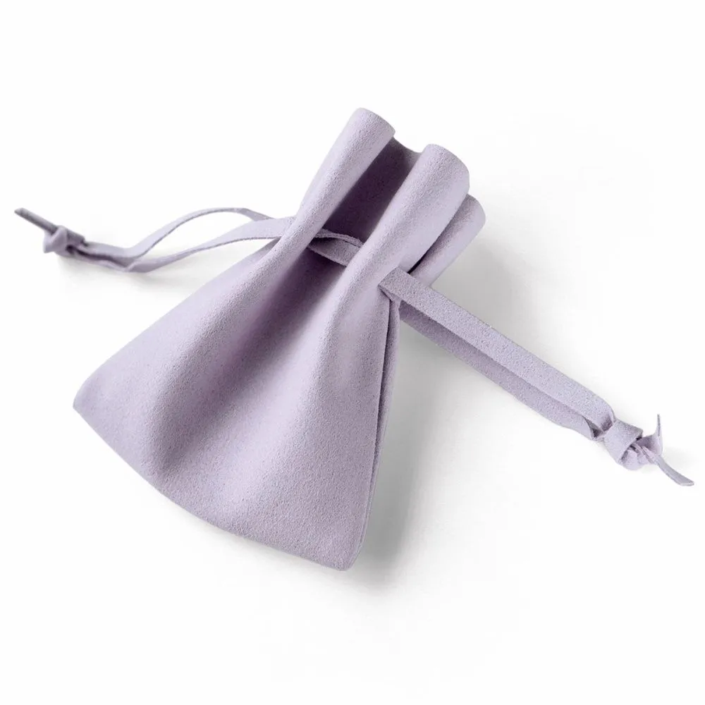 мешочек для украшений, микрофибра, цвет сиреневый, 10x8 см