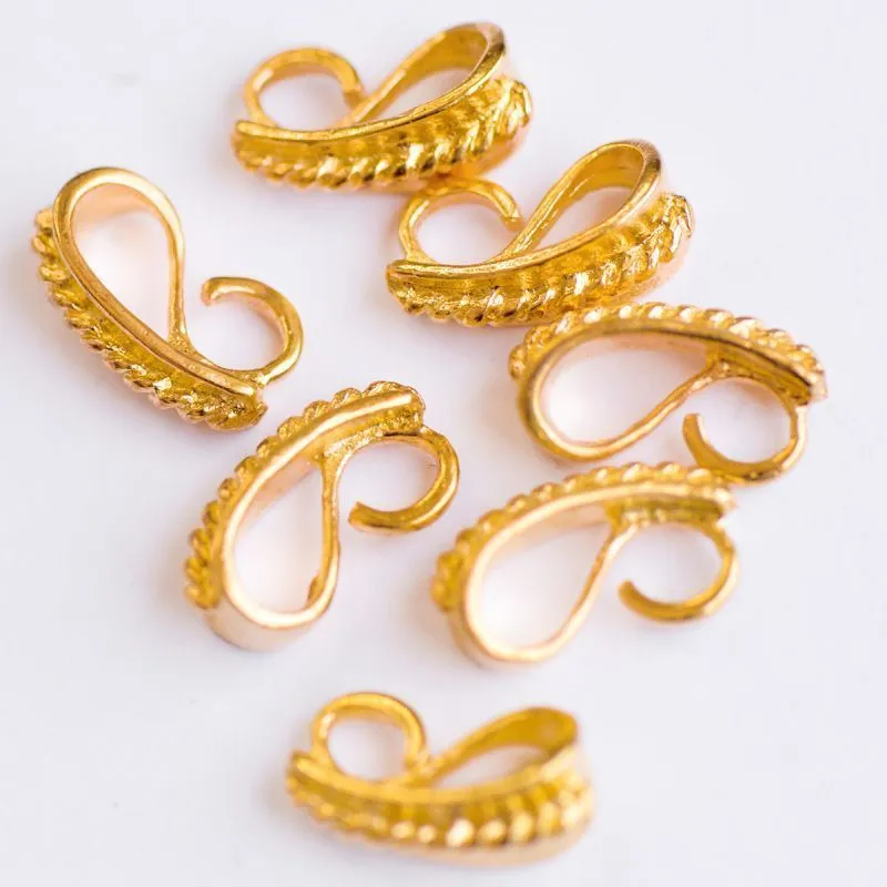 бейл "хеликс", цвет золото, 13x7x6 мм