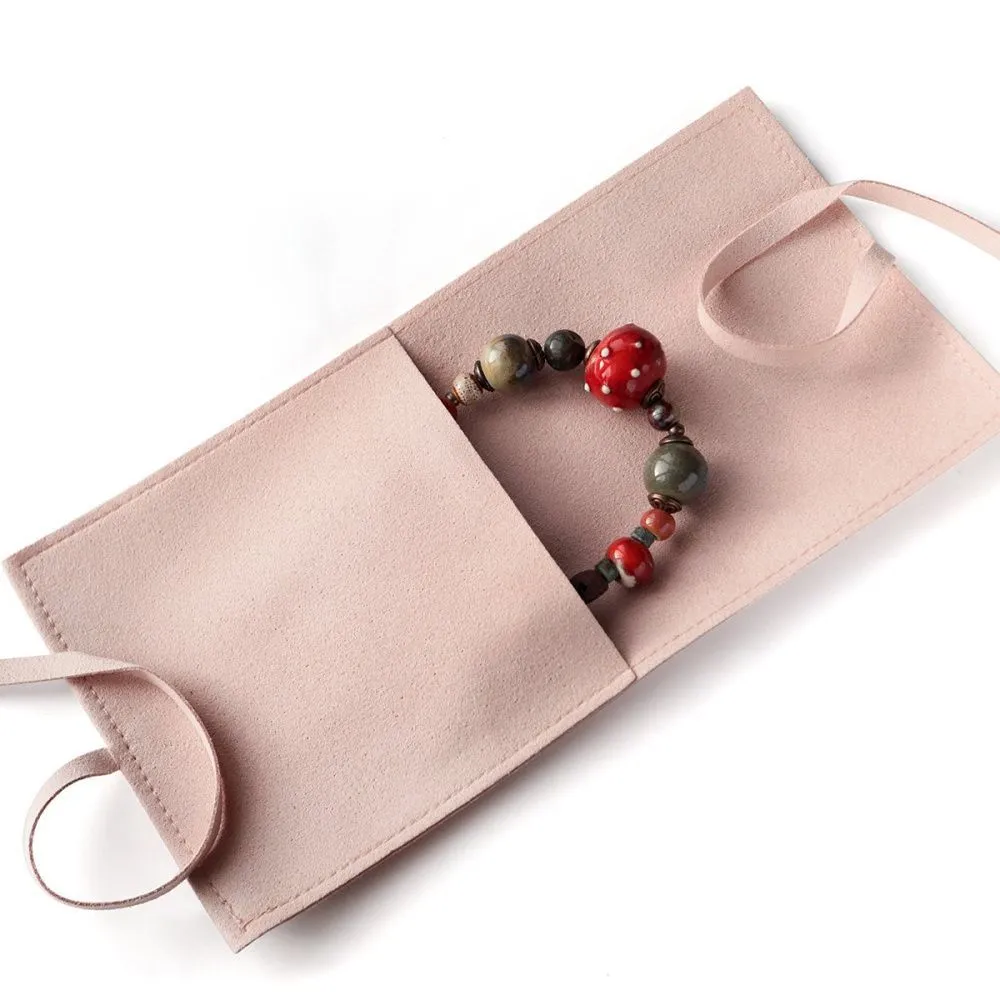 конверт для украшений, микрофибра, цвет карамельный, 90х90 мм