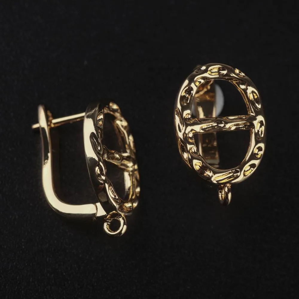 швензы "фибби", позолоченные, 18x11x11 мм 