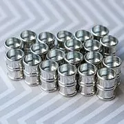 Застежка магнитная для жгута "Туба", цвет платина, 21x14x14 мм