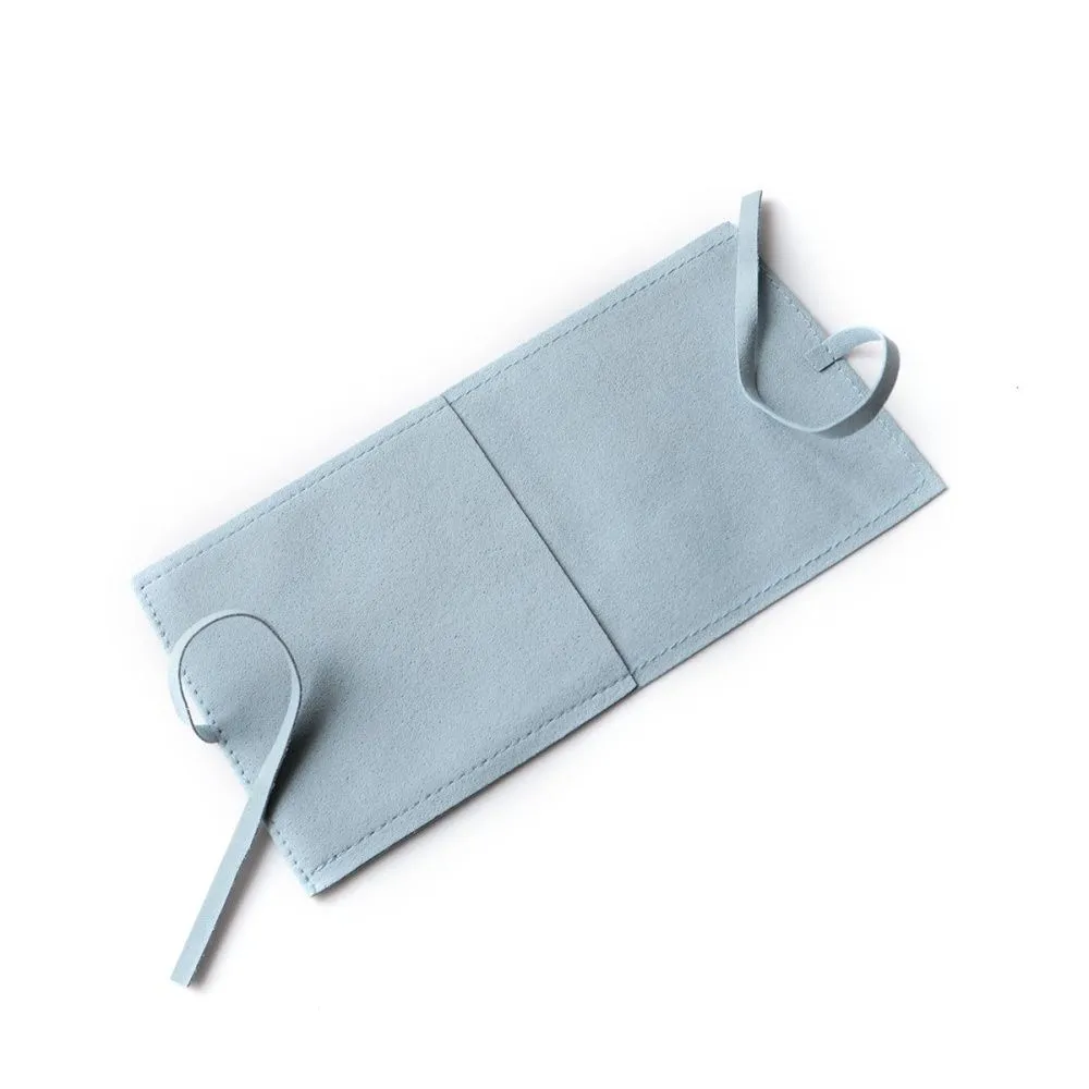 конверт для украшений, микрофибра, цвет голубой, 90х90 мм