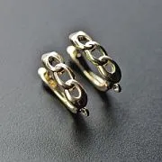 Швензы "Цепь", позолоченные, 18.5x5.5x12.5 мм 