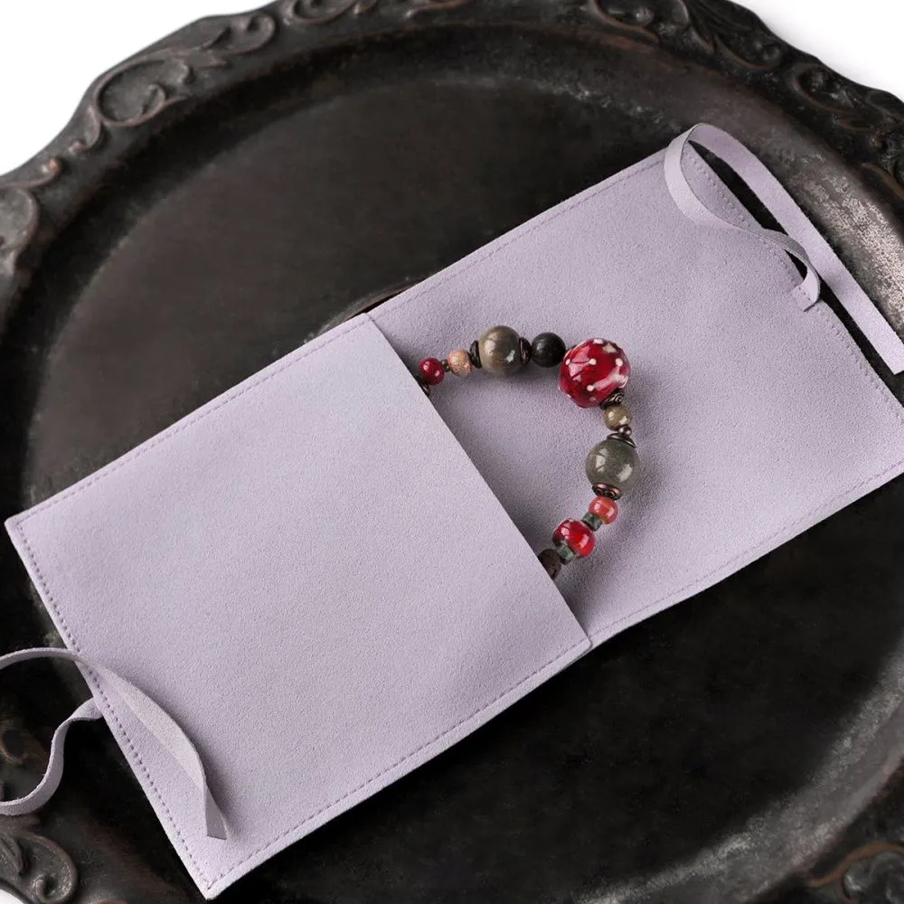 конверт для украшений, микрофибра, цвет сиреневый, 90х90 мм