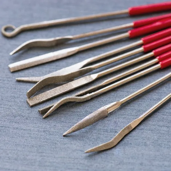 инструмент, надфиль алмазный, набор 10 шт