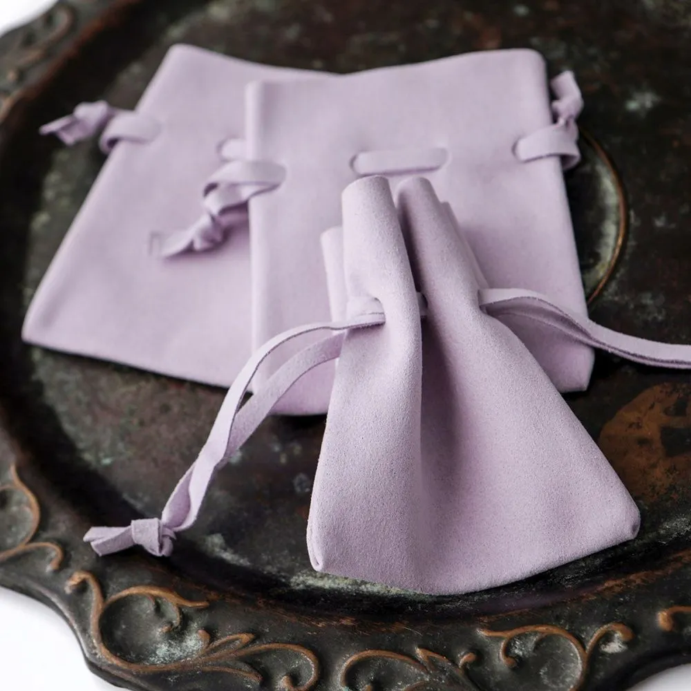 мешочек для украшений, микрофибра, цвет сиреневый, 10x8 см