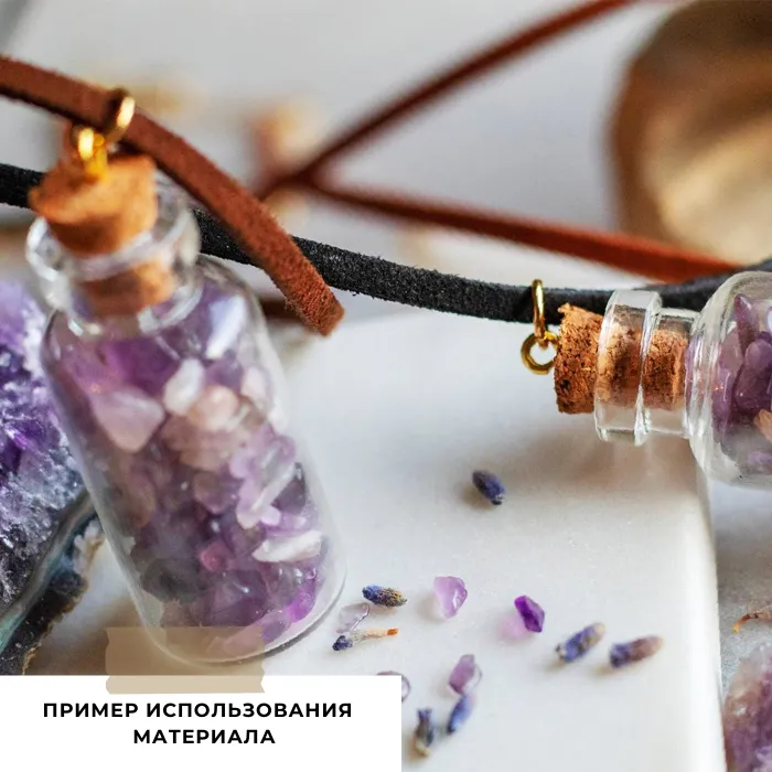 бутылочка с крышкой, прозрачная, 35х16 мм