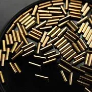 Бисер "Радуга", стеклярус, цвет латунь металлик (уп 7 г)