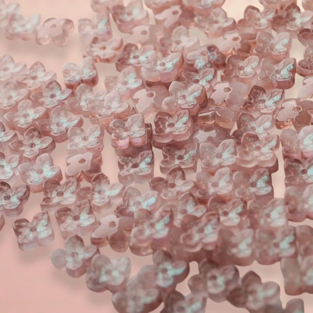 бусина "вероника", стекло, цвет карамельный, 10x10x3.5 мм