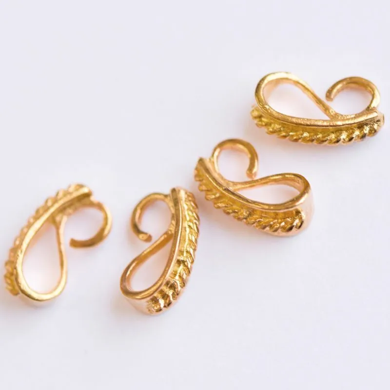 бейл "хеликс", цвет золото, 13x7x6 мм