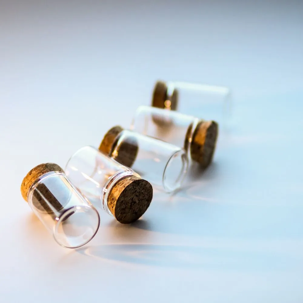 колба с крышкой, прозрачная, 40x30 мм