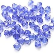 Бусина, акрил 6, биконус, цвет васильковый, 6 мм (уп 4 гр)