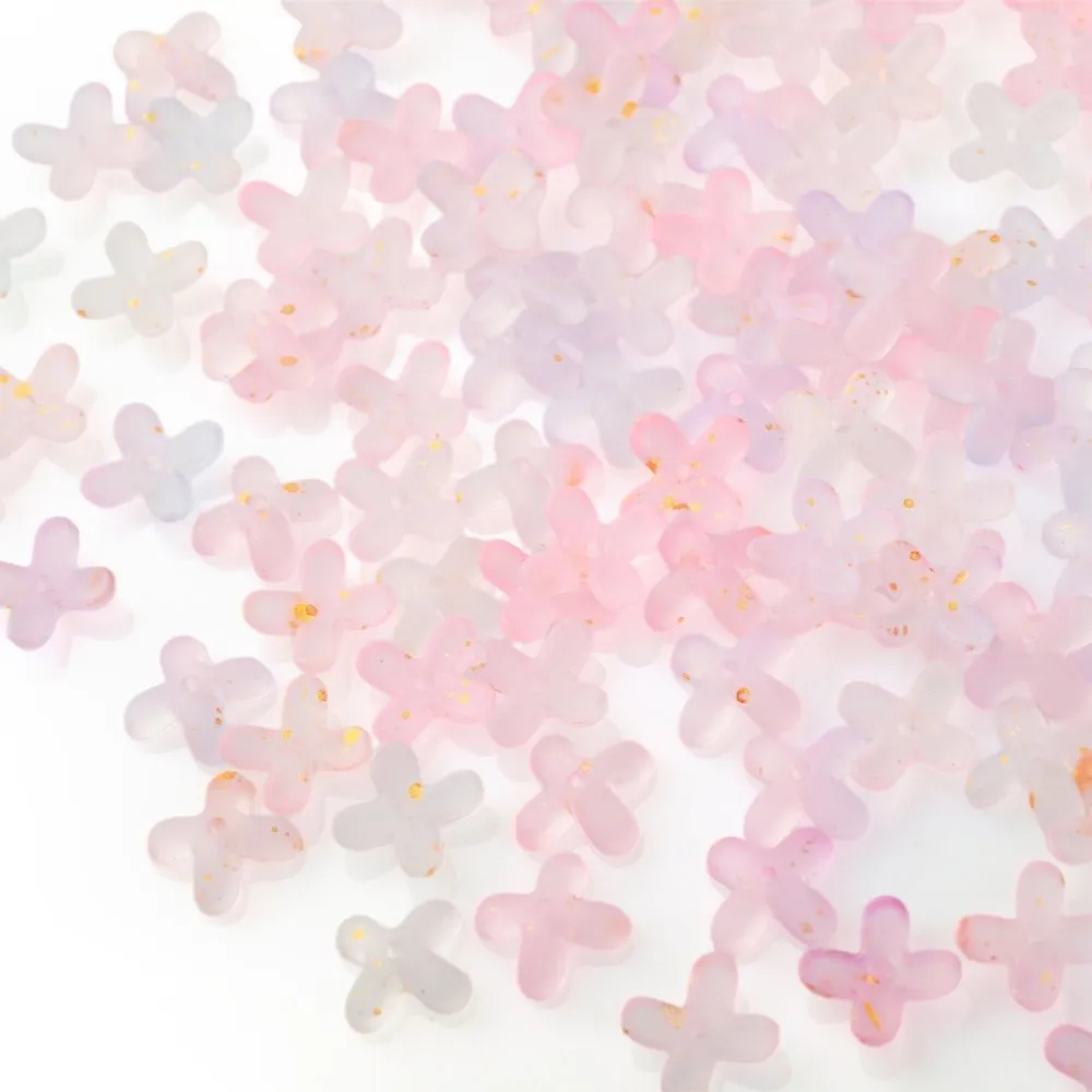 бусина, акрил "колокольчик", матовая, цвет желтый, 14x10 мм