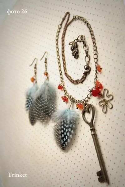 Комплект украшений в стиле бохо "Сова"