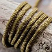 Шнур, полиэстер, паракорд, цвет оливковый тёмный, 4-5 мм  