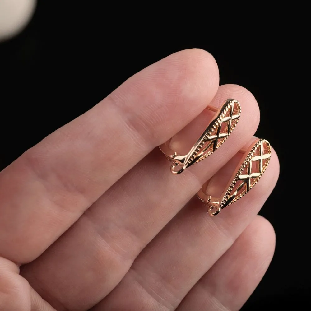 швензы "флай", позолота, 21.5x12x7 мм 