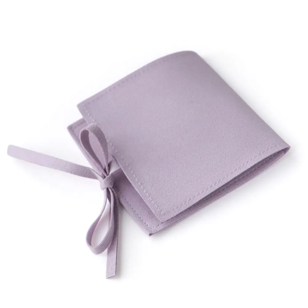 конверт для украшений, микрофибра, цвет сиреневый, 80х80 мм