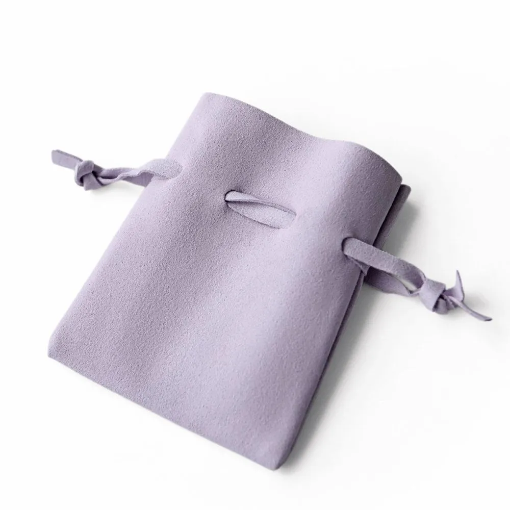 мешочек для украшений, микрофибра, цвет сиреневый, 10x8 см